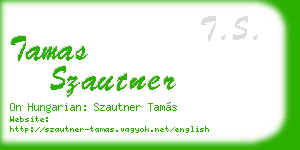 tamas szautner business card